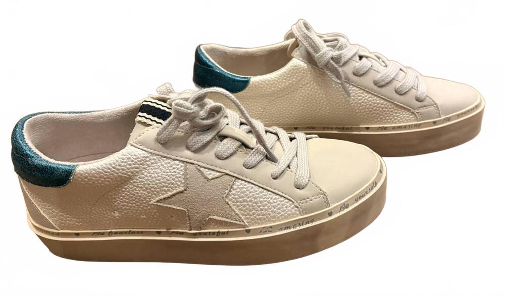 NEW SHU SHOP women's petula shoes in white/green